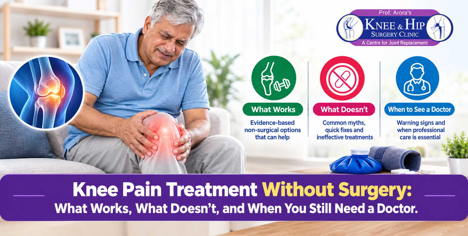 Senior patient doing a gentle knee-strengthening exercise at home
